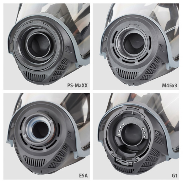 MSA G1 Mask Connector Options Kopie