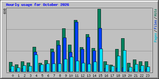 Hourly usage for October 2026