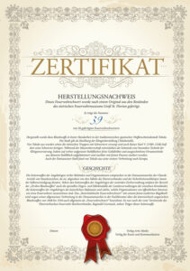 Artis Zertifikat